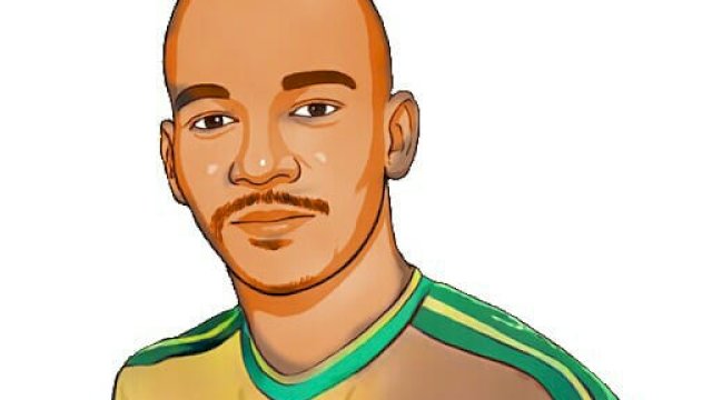 Ilustrasi pemain Timnas Afrika Selatan Jayden Adams (Dodi/harian.news) 