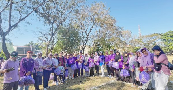 HUT ke-89 HIKMA, DPC HIKMA Manggala Pererat Silaturahmi Lewat Jalan Santai Sambil Pungut Sampah
