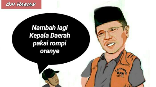 Karikatur Bupati Lombok Barat Lalu Ahmad Zaini (Dodi/harian.news) 