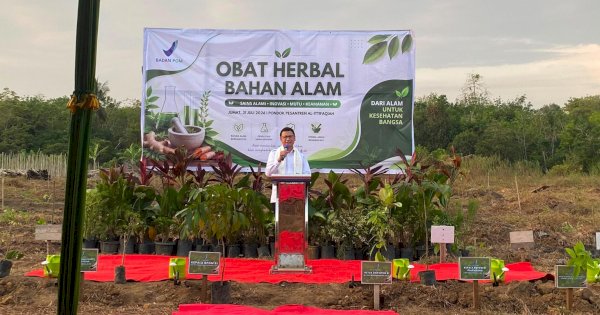 Taruna Ikrar Kepala BPOM Resmikan Pusat Tanaman Obat bahan alam di Palembang, Perkuat Konsep ABG untuk Bahan Alam