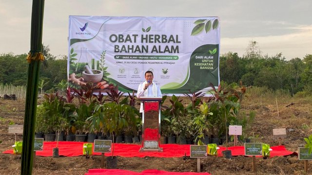Taruna Ikrar Kepala BPOM Resmikan Pusat Tanaman Obat bahan alam di Palembang, Perkuat Konsep ABG untuk Bahan Alam