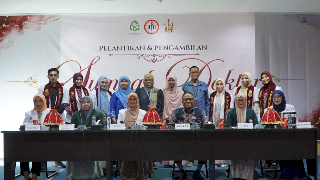 Para lulusan UIN Alauddin yang telah diambil sumpah dokter. (Dok. UIN)