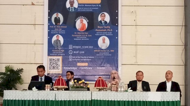 Fakultas Ekonomi dan Bisnis Islam (FEBI) Universitas Islam Negeri (UIN) Alauddin Makassar menggelar seminar internasional bertajuk "Well Being and Poverty in Muslim World". (Dok. UIN)