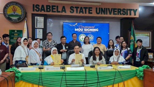 Tim PKM Unismuh Makassar berfoto bersama mitra Isabela State University usai pelaksanaan program pengabdian masyarakat internasional di Filipina, Selasa (16/06/2026).