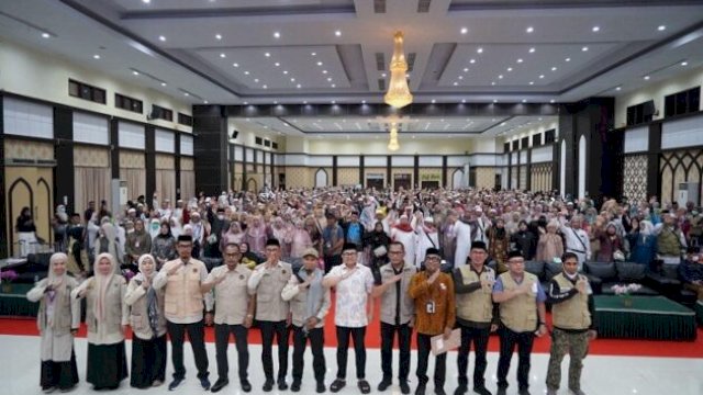 Wabup Gowa sambut 385 jemaah haji (foto_humaskab) 