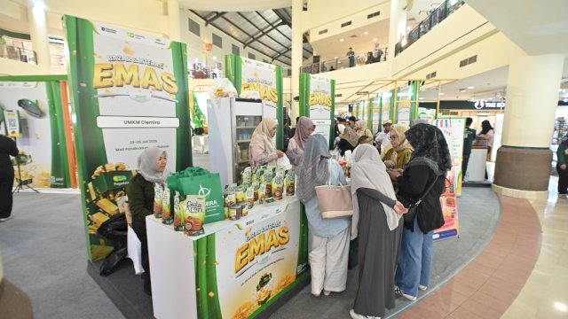 Pelaksanaan Pameran UMKM dan Bazar Emas di Mal Panakkukang Makassar. (Dok. Pegadaian)