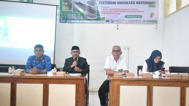 Pemkab Sinjai dan BBWS Pompengan Jeneberang Bahas Perencanaan Embung Pengendali Banjir ||(foto_humaskab) 