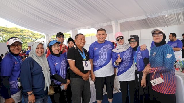 Suasana perayaan SmanSa Run 2026 yang dihadiri Walikota Makassar. (Dok. Pemkot)