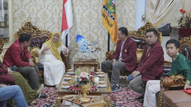 Rektor UMSi Prof Umar Congge audiensi dengan Bupati Sinjai Hj Ratnawati Arif di Rujab Sinjai ||(doc_humaskab) 