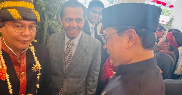 Dasco dan Taruna Ikrar Diskusi Hangat di Istana Negara pada Momentum HUT ke-81 RI