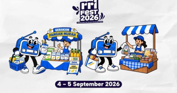 RRI Fest 2026 Makassar Hadirkan Gerakan Pangan Murah dan Bazaar UMKM