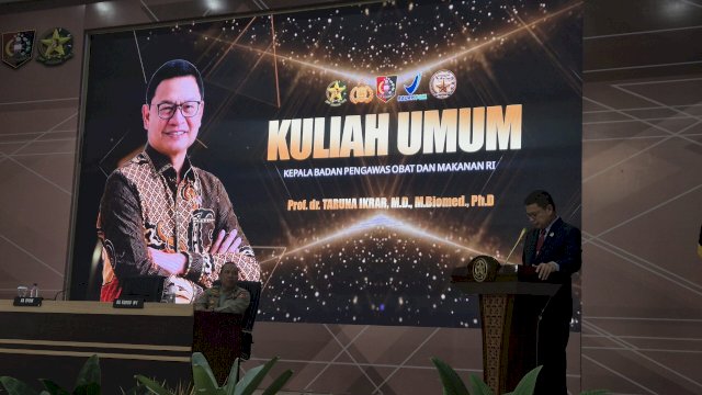 Kepala BPOM RI Taruna Ikrar menjadi pembicara di SESPIMTI di Bandung. (Dok. HN)