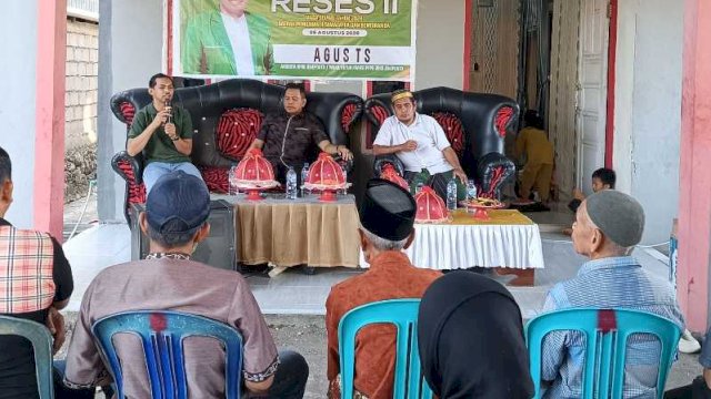 Reses Agus TS Anggota DPRD Jeneponto, di Lingkungan Manjangloe, Kelurahan Manjangloe, Kecamatan Tamalatea, Kabupaten Jeneponto || (doc_timmedia)