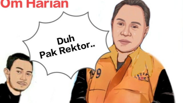 Karikatur Rektor Unsoed Akhmad Sodiq (Dodi/harian.news) 