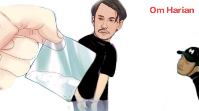 Karikatur aktor Revaldo terjerat kasus narkoba (Dodi/harian.news) 