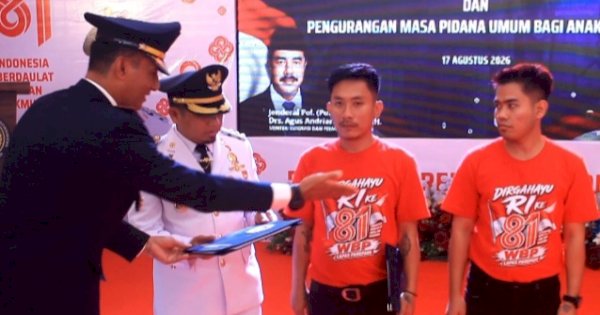 342 WBP Lapas Parepare Menerima Remisi di Momen HUT RI Ke-81