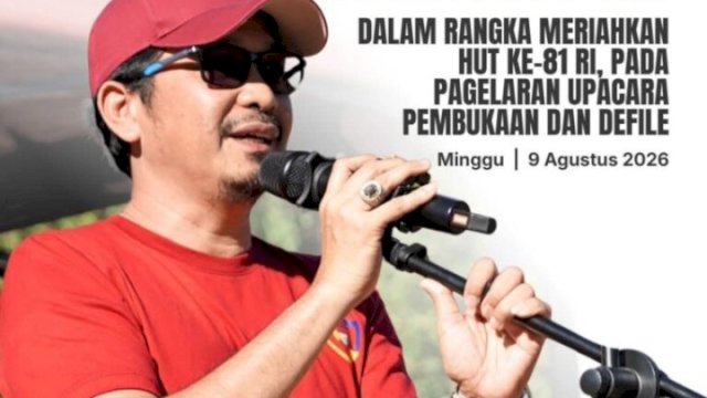 HUT ke-81 Kemerdekaan Republik Indonesia tingkat Kecamatan Tamalanrea, yang dirangkaikan dengan defile, bertempat di Lapangan Tala Limapuloa BTP, Kelurahan Buntusu, Minggu (09/08/2026). Dok HN