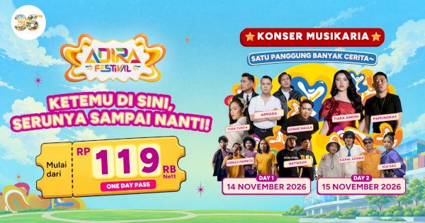 Adira Festival 2026 Bakal Digelar di Makassar, Harga Tiket Mulai Rp119 Ribu