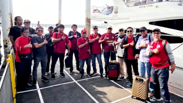 Rombongan IKA Unhas Wilayah Sulawesi Selatan tiba di Tarakan, Kalimantan Utara, Kamis (3/9/2026), untuk mengikuti Turnamen Minisoccer Antar-IKA Unhas Wilayah se-Indonesia ||(doc_ikaunhassulsel) 