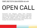Tinggal 1 Hari, Sayembara Logo Hari Jadi Makassar ke-419 Segera Ditutup