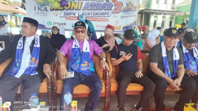 Reuni Akbar ke-3 IKA SMPN Bontonompo digelar dua pekan dengan olahraga, seni, aksi sosial dan hadiah utama paket umrah ||(doc_ikasmpnbontonompo) 