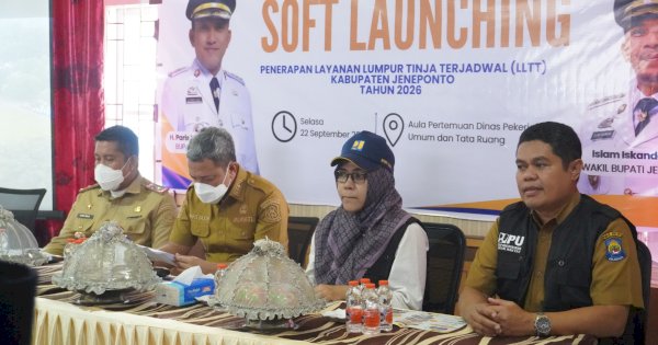 Bupati Paris Yasir Resmi Luncurkan Layanan Lumpur Tinja Terjadwal Jeneponto 2026
