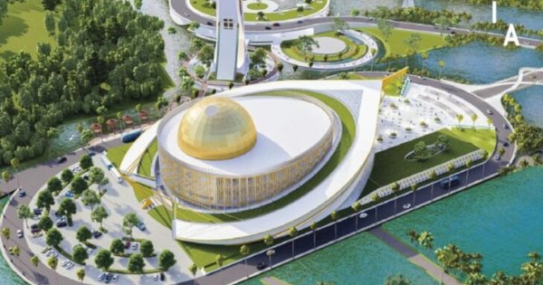 Masjid Rp1 Triliun Wakaf Amran Sulaiman Tutup Kubah, Siap Digunakan Umat Paling Lambat 2027