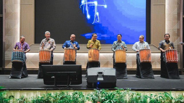 Sekretaris Daerah Provinsi Sulawesi Selatan Jufri Rahman dalam Kick Off dan Training of Trainers (ToT) di Hotel Claro Makassar, Kamis (24/9/2026). Dok Humas