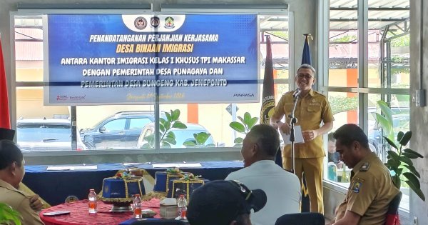 Desa Punagaya dan Bungeng Jadi Pelopor Desa Binaan Imigrasi di Jeneponto
