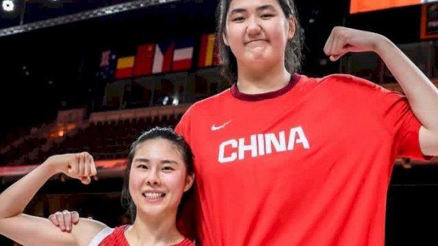 Atlet basket Timnas Putri China Zhang Ziyu. 