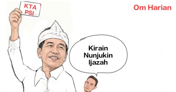 Jokowi Pamer KTA PSI