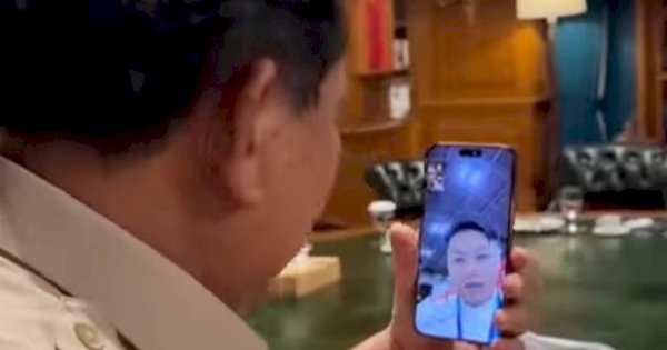 Prabowo Video Call Atlet Angkat Besi Asal Makassar Rahmat Erwin