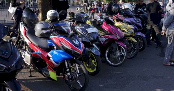 300 Riders Ramaikan GTA Aerox Vol. 3 di Makassar