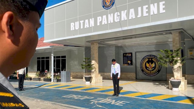 Rutan Kelas IIB Pengkajene Kepulauan (Pangkep), Kanwil Ditjenpas Kemenimipas Sulawesi Selatan penghormatan itu diwujudkan melalui prosesi mengheningkan cipta yang berlangsung khidmat, Senin (14/9/2026). Dok Humas Rutan Pangkep 