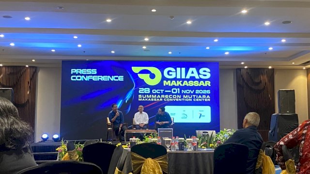 Gelaran press conference GIIAS Makassar 2026 di hotel Sheraton Makassar. (Dok. Gita/HN)
