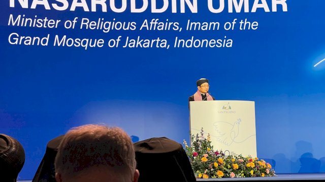 Menteri Agama Republik Indonesia yang juga Imam Besar Masjid Istiqlal, Nasaruddin Umar. Biro Humas Kemenag 