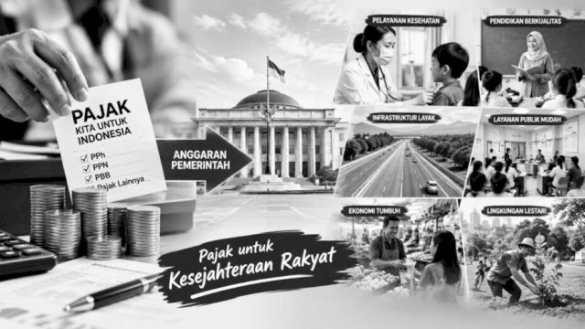 Pajak Dibayar, Rakyat Menunggu Jawaban ||(Kredit foto:Ilustrasi_AI@harian.news) 