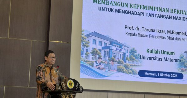 Kepala BPOM Taruna Ikrar Bawa Gagasan Neuroleadership ke Kampus Universitas Mataram