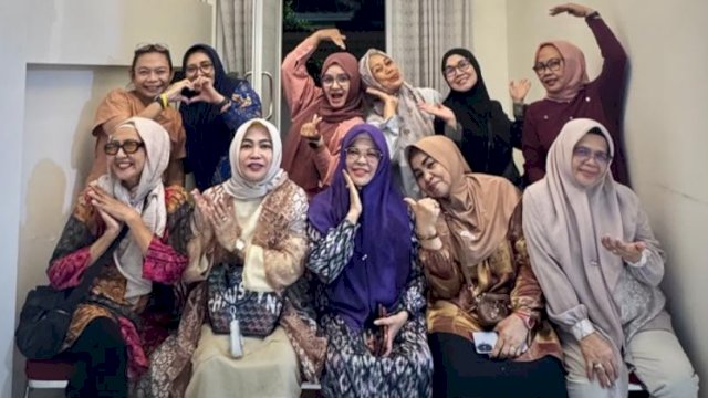 Pengurus PERWOSI Sulsel usai melakukan rapar koordinasi persiapan Musprov. (Dok. Gita/HN)