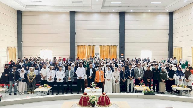 Opening Ceremony Islamic Banking Fair (IB Fair) ke-11 Tahun 2026 yang dirangkaikan dengan seminar nasional, Senin (12/10/2026). Foto Humas UIN Alauddin Makassar