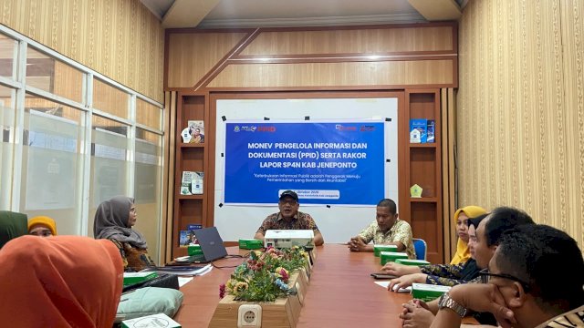 Sosialisasi instrumen Self-Assessment Questionnaire (SAQ) atau Kuesioner Penilaian Mandiri, Kamis (22/10/2026). Humas Pemkab Jeneponto 