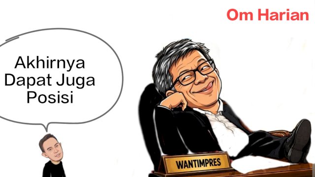 Karikatur Rocky Gerung diangkat jadi anggota Wantimpres (Dodi/harian.news) 