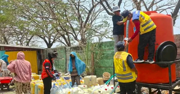 BPBD Makassar Salurkan 7,19 Juta Liter Air Bersih untuk Sembilan Kecamatan