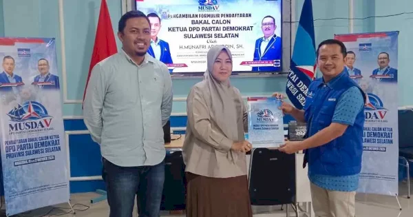 Appi Resmi Mendaftar Bakal Calon Ketua Demokrat Sulsel