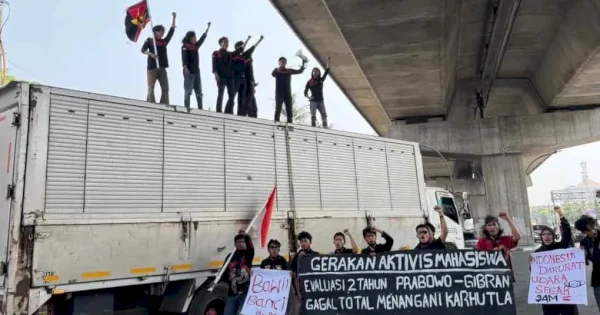 Unjuk Rasa Mahasiswa di Makassar: Desak Presiden Prabowo Tuntaskan Karhutla