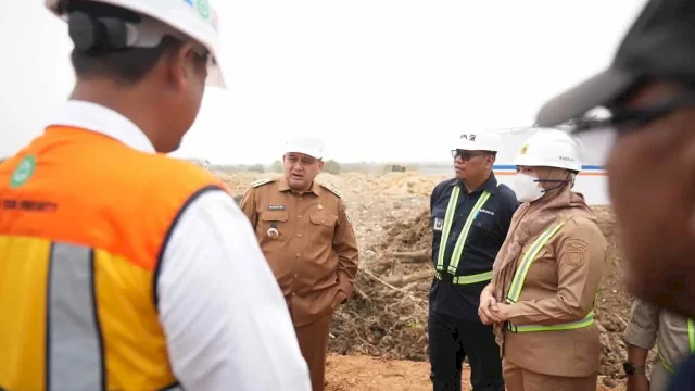 Wali Kota Makassar, Munafri Arifuddin, meninjau langsung progres pekerjaan tersebut pada Senin (26/10/2026). Harian.News/HO-Humas Pemkot Makassar&nbsp;