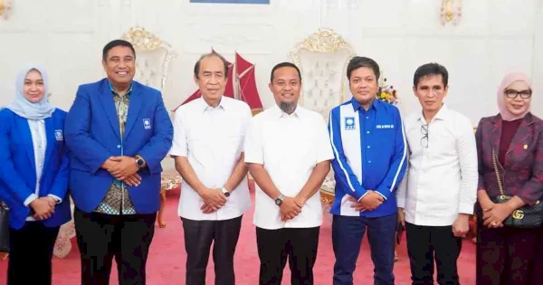 Petinggi PAN Sulsel Temui Gubernur Andi Sudirman