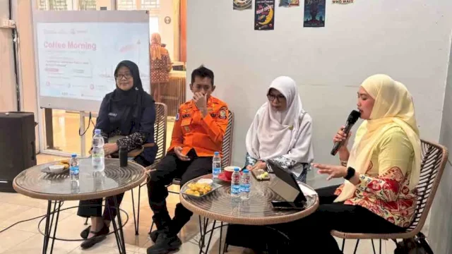 Coffe Morning pemerintah kota Makassar bersama awak media, Kamis (15/10/2026). Foto Humas BPBD Makassar&nbsp;