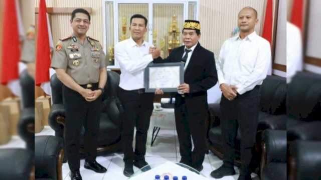 Gubernur Kaltara Apresiasi Kinerja Jatanras Polrestabes Makassar ||(Kredit foto:handover/iga@harian.news) 