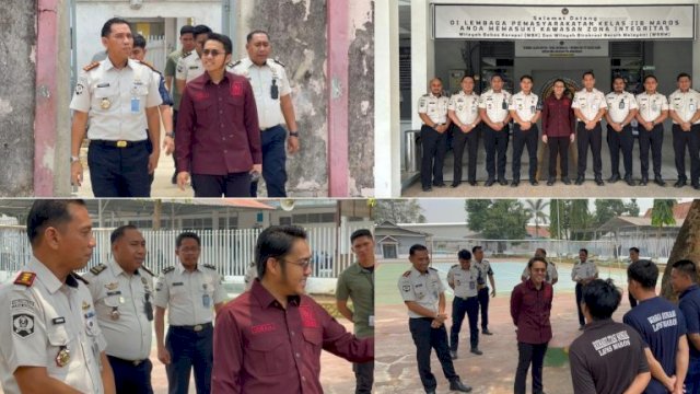 Anggota Komisi VI DPR RI, Ismail Bachtiar, mengunjungi Lapas Kelas IIB Maros, Sulsel. Kunjungan tersebut menjadi momentum memperkuat komunikasi dan dukungan terhadap peningkatan kualitas penyelenggaraan pemasyarakatan.&nbsp;Harian.News/HO-Humas Lapas Maros